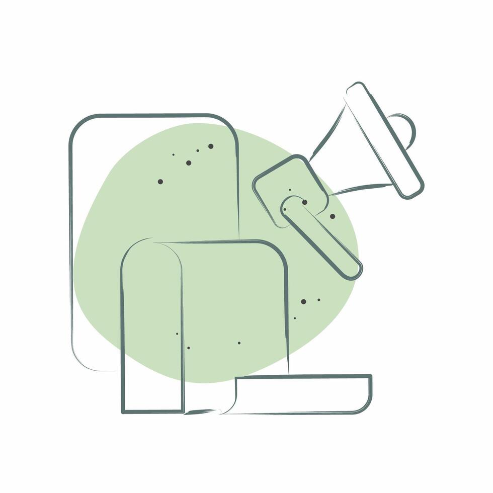 Icon Election Manifesto. related to Electiont symbol. Color Spot Style. simple design editable vector