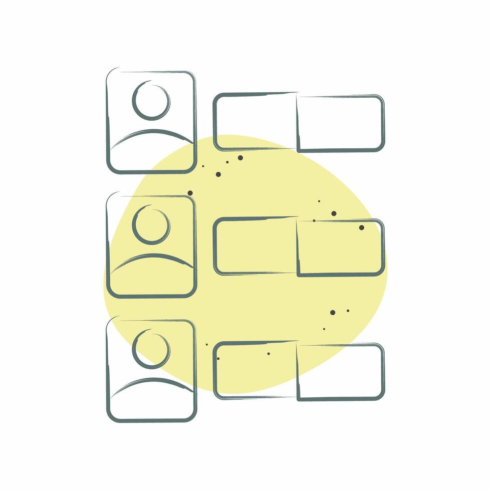 Icon Vote Counting. related to Electiont symbol. Color Spot Style. simple design editable vector