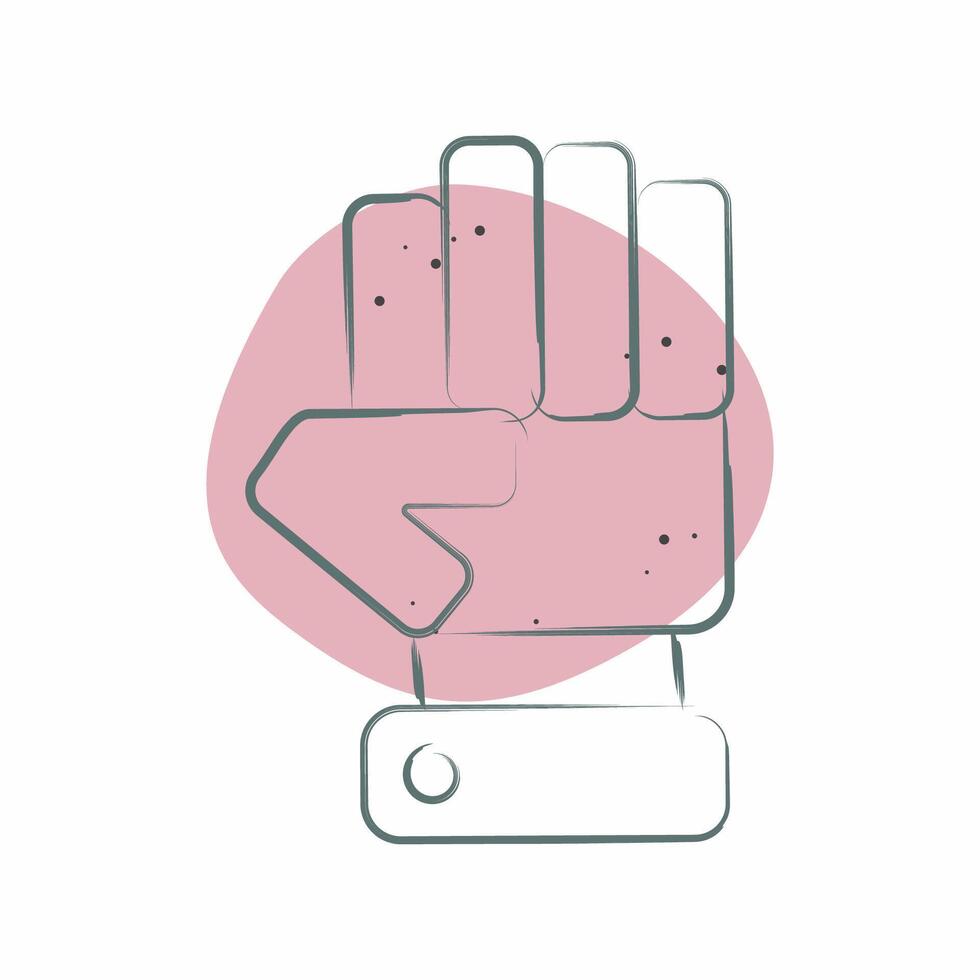 Icon Opposition. related to Electiont symbol. Color Spot Style. simple design editable vector