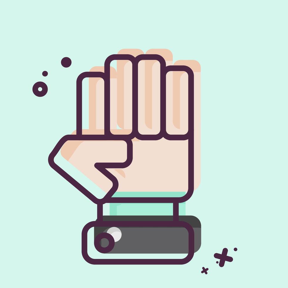 Icon Opposition. related to Electiont symbol. MBE style. simple design editable vector