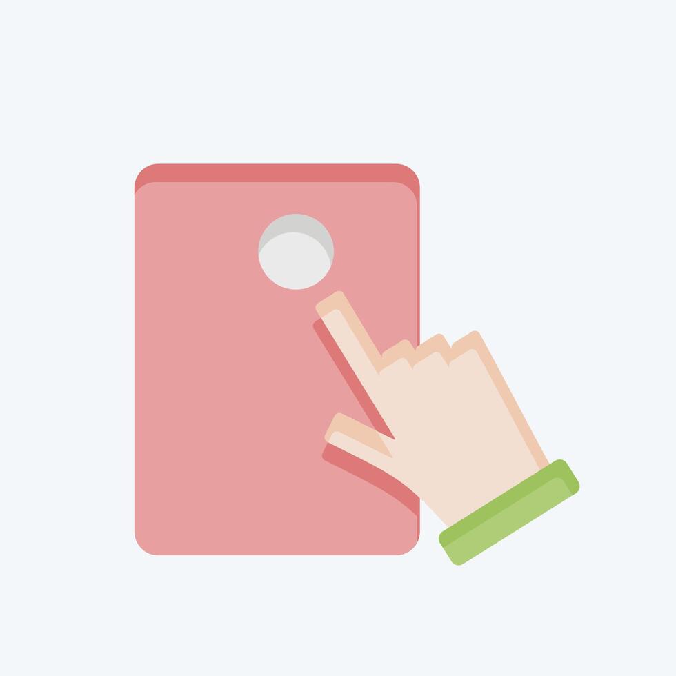 Icon Electronic Voting. related to Electiont symbol. flat style. design editable vector