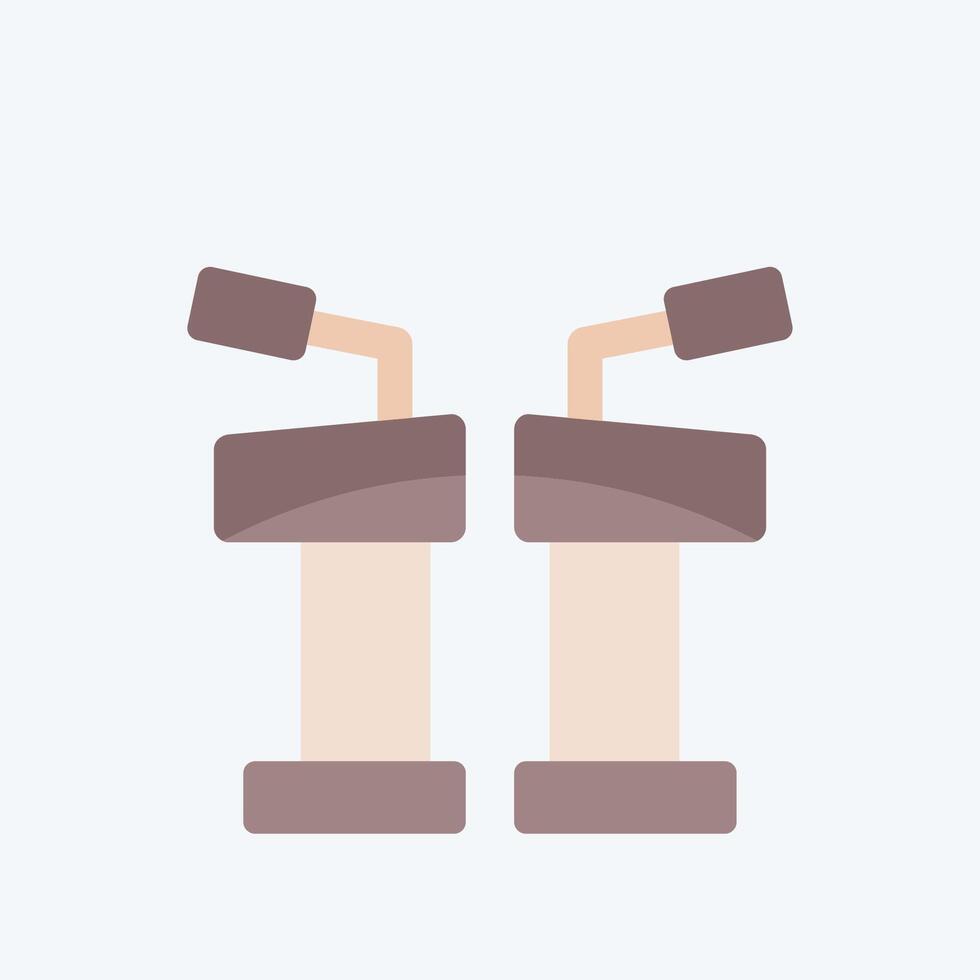 Icon Debate. related to Electiont symbol. flat style. simple design editable vector