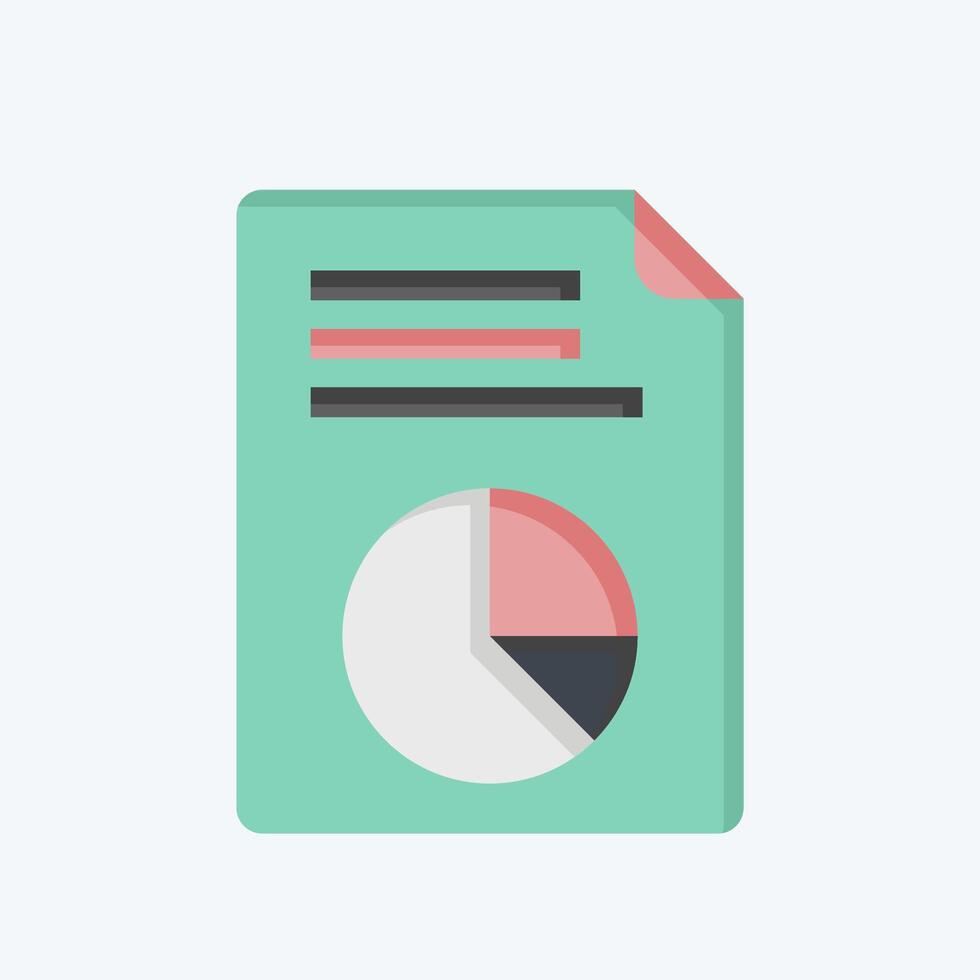 Icon Vote Statistics. related to Electiont symbol. flat style. simple design editable vector