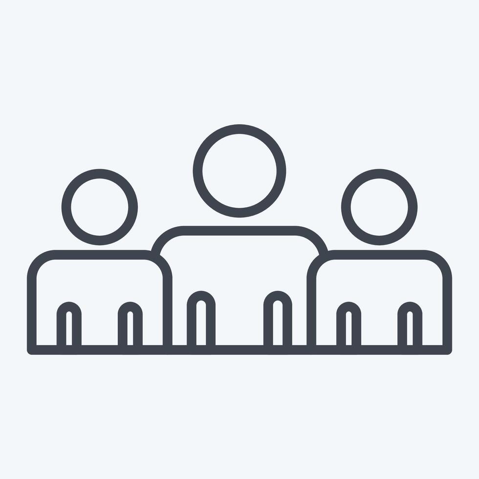 Icon Power Base. related to Electiont symbol. line style. simple design editable vector