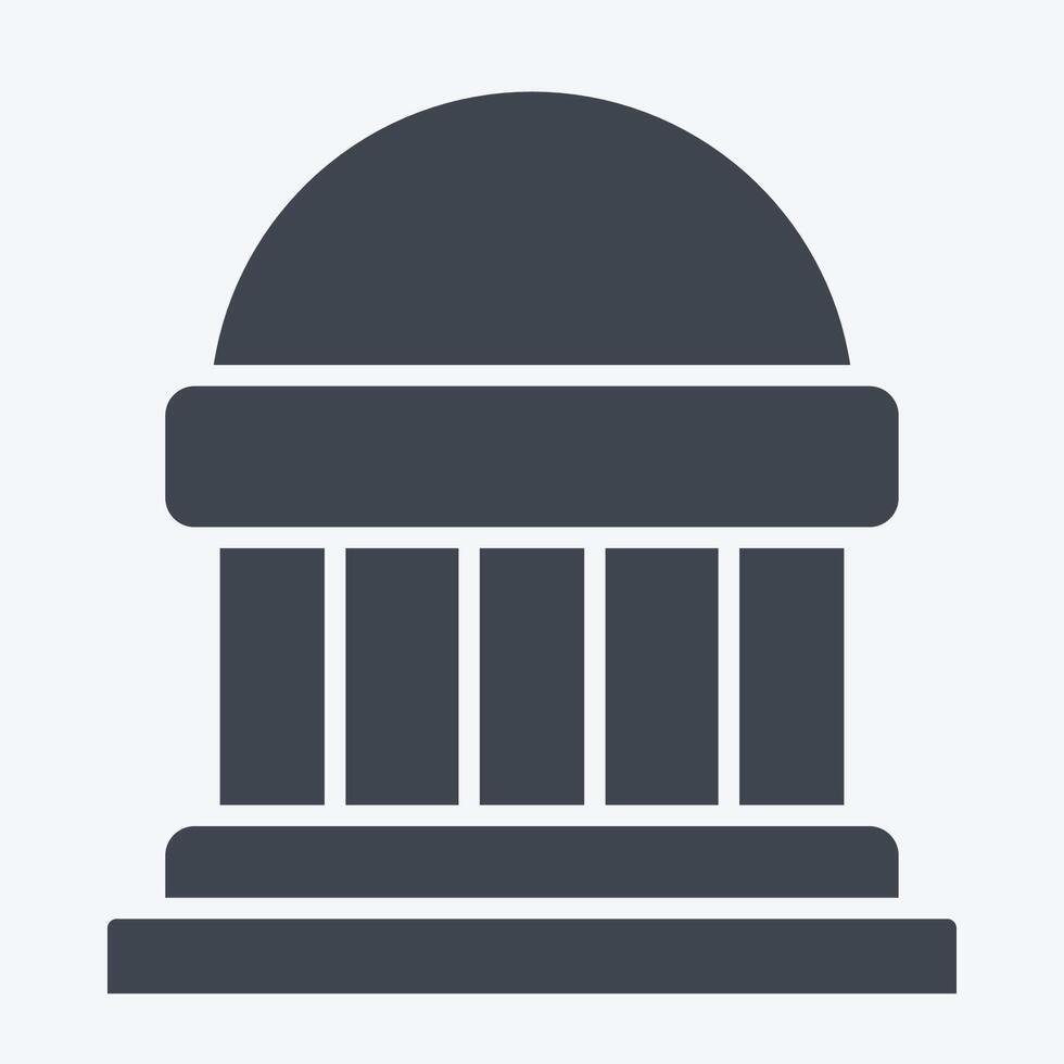 Icon Congress. related to Electiont symbol. glyph style. simple design editable vector