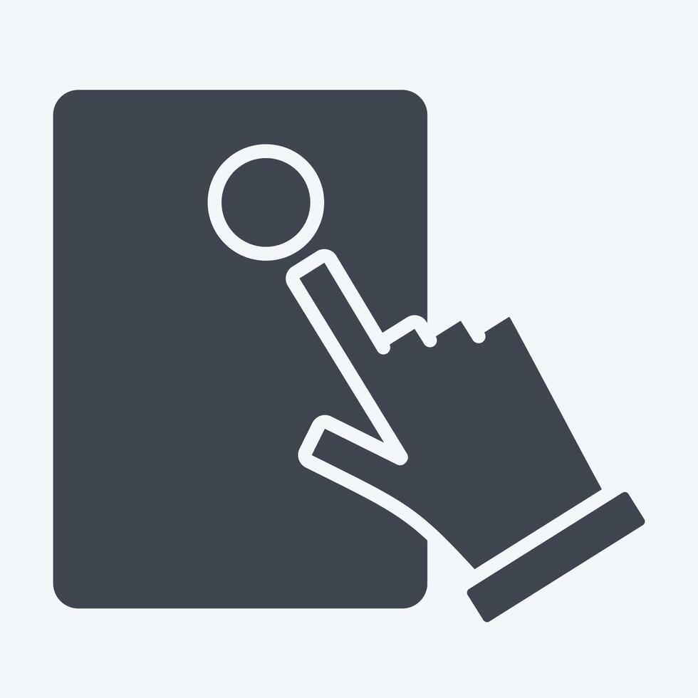 Icon Electronic Voting. related to Electiont symbol. glyph style. design editable vector