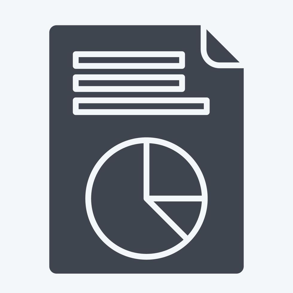 Icon Vote Statistics. related to Electiont symbol. glyph style. simple design editable vector