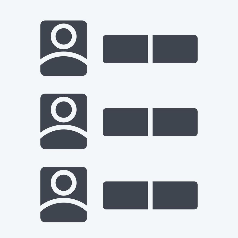 Icon Vote Counting. related to Electiont symbol. glyph style. simple design editable vector