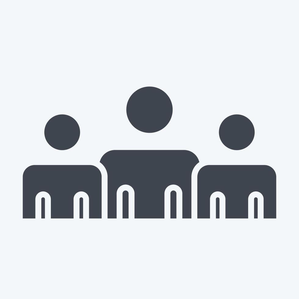 Icon Power Base. related to Electiont symbol. glyph style. simple design editable vector