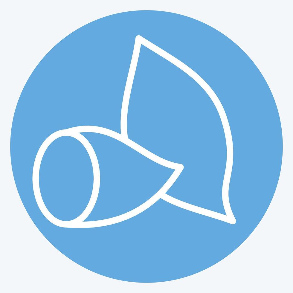 Icon Sweet Potato. related to Fruits And Vegetables symbol. blue eyes style. editable vector
