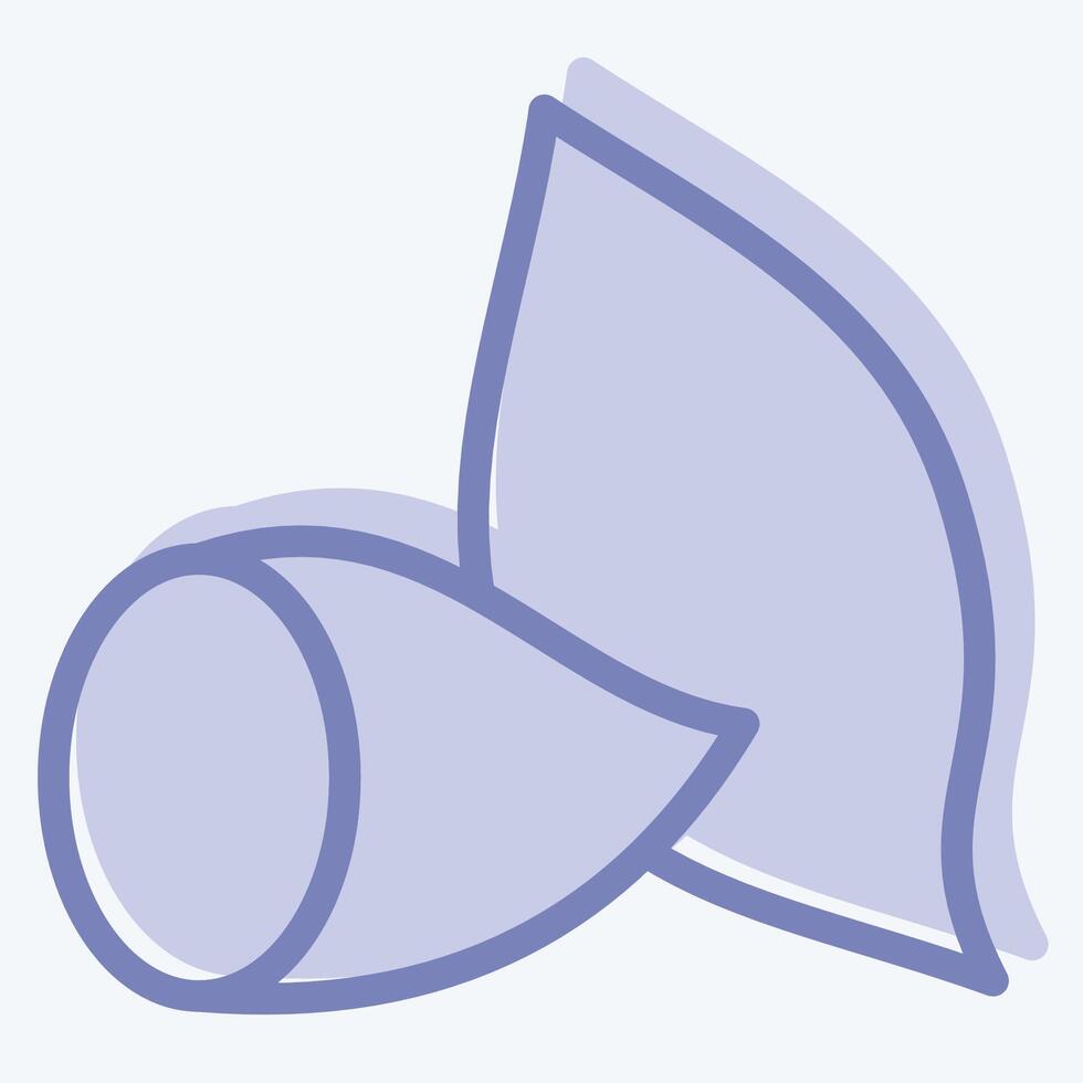 Icon Sweet Potato. related to Fruits And Vegetables symbol. two tone style. editable vector