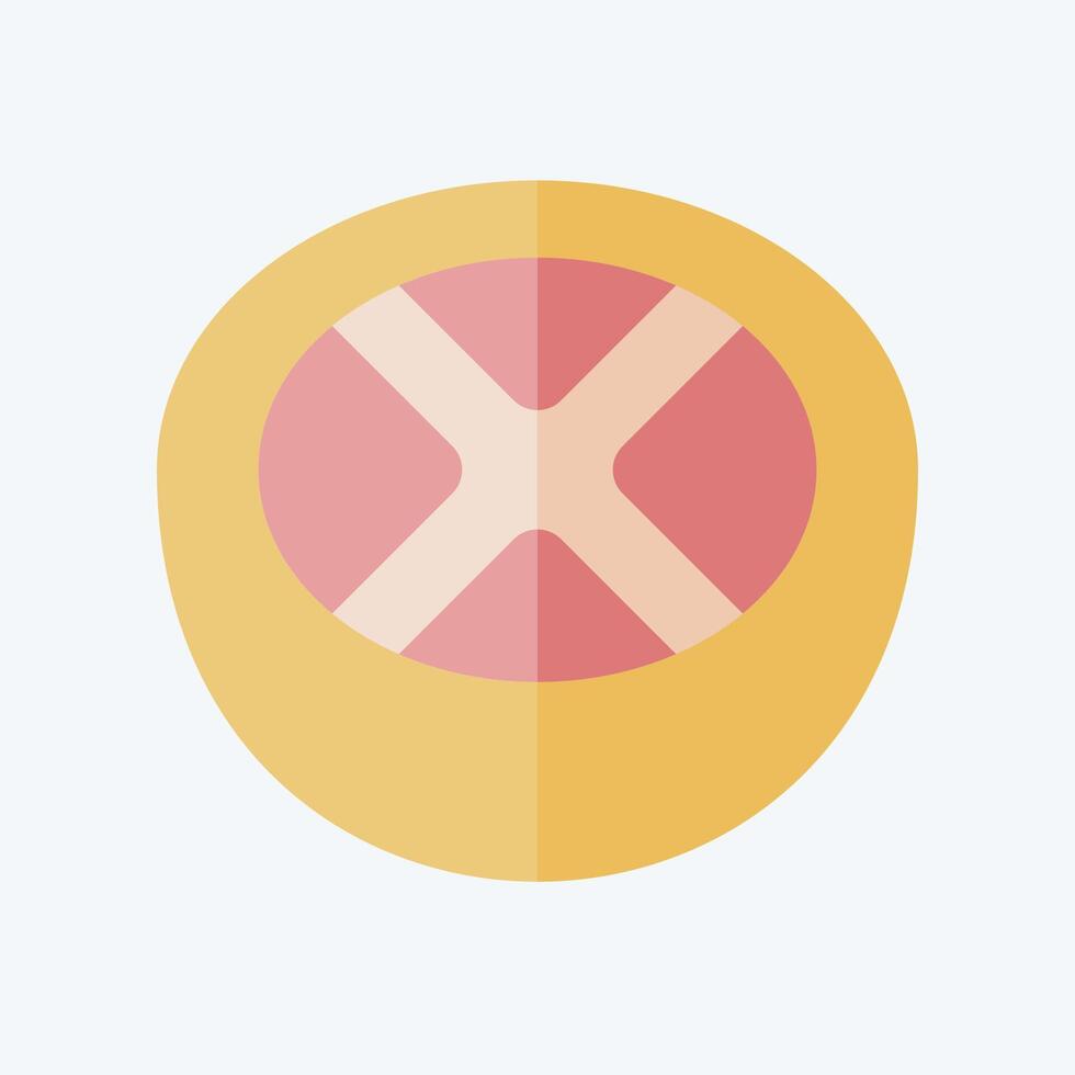 Icon Grapefruit. related to Fruits And Vegetables symbol. flat style. editable vector