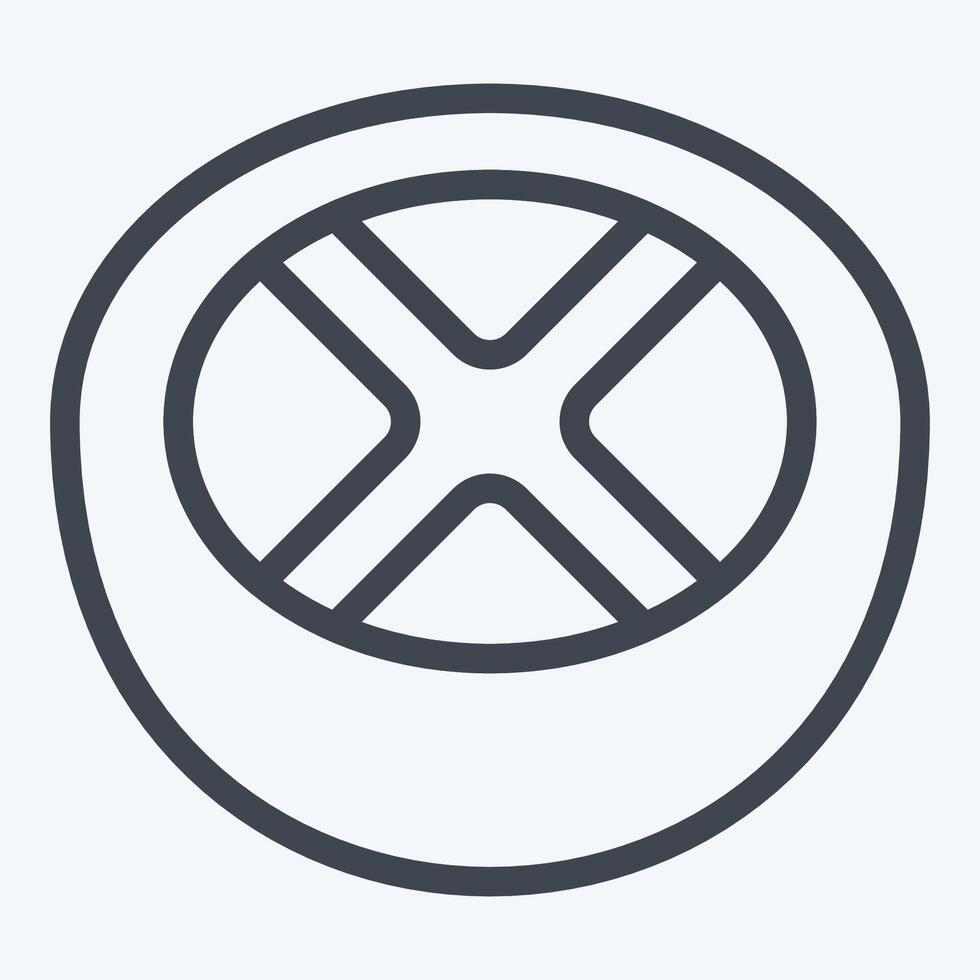 Icon Grapefruit. related to Fruits And Vegetables symbol. line style. editable vector