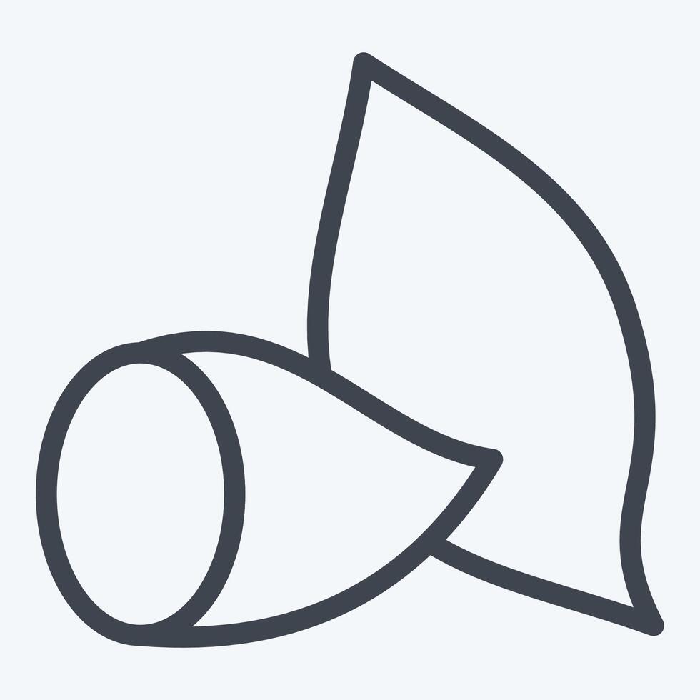 Icon Sweet Potato. related to Fruits And Vegetables symbol. line style. editable vector