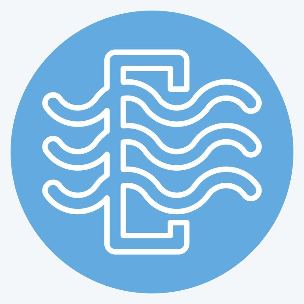 Icon Air Filter. related to Air symbol. blue eyes style. simple design editable vector