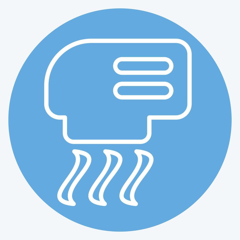Icon Hand Dryer. related to Air symbol. blue eyes style. simple design editable vector