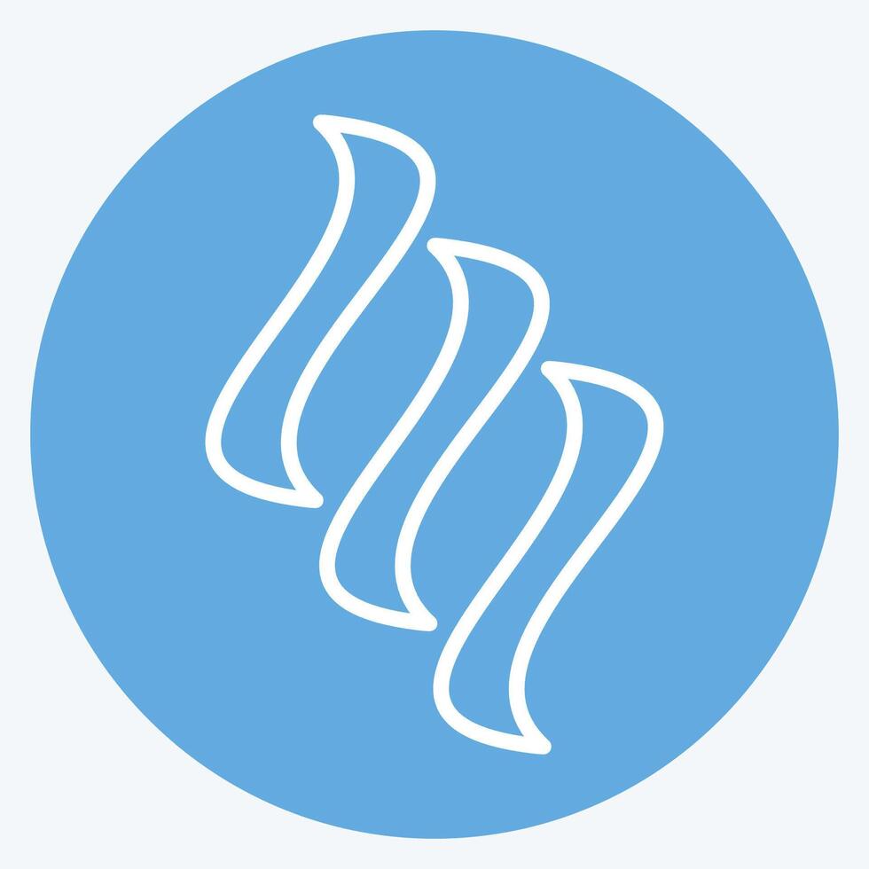 Icon Smoke. related to Air symbol. blue eyes style. simple design editable vector
