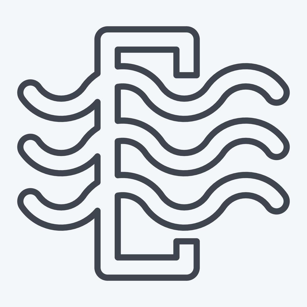 Icon Air Filter. related to Air symbol. line style. simple design editable vector