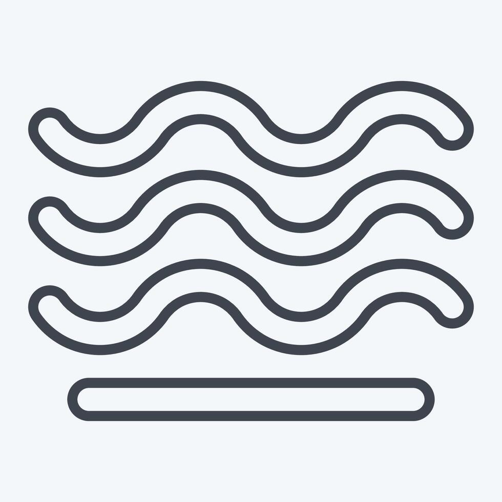 Icon Air. related to Air symbol. line style. simple design editable vector