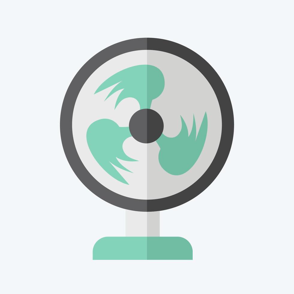 Icon Fan. related to Air symbol. flat style. simple design editable vector