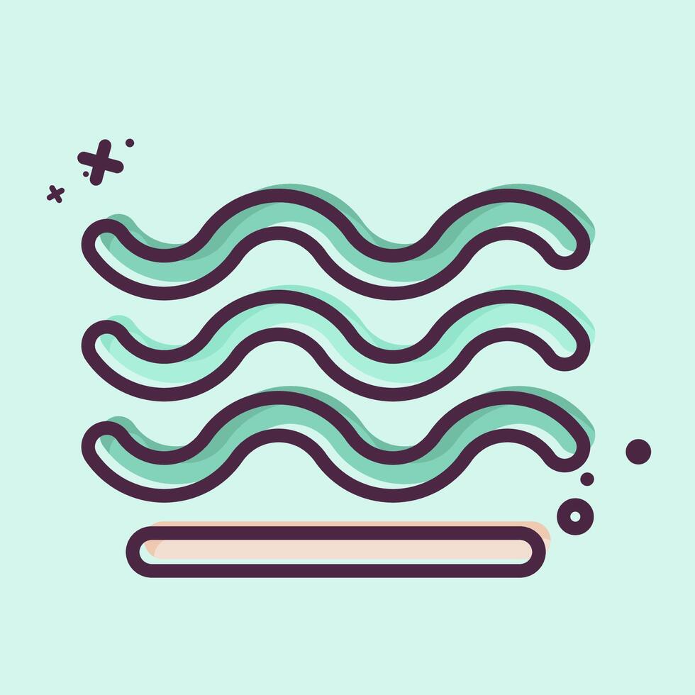 Icon Air. related to Air symbol. MBE style. simple design editable vector