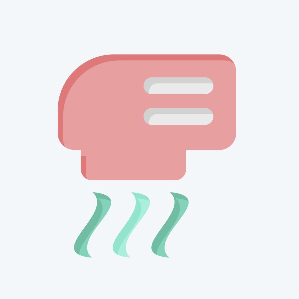 Icon Hand Dryer. related to Air symbol. flat style. simple design editable vector