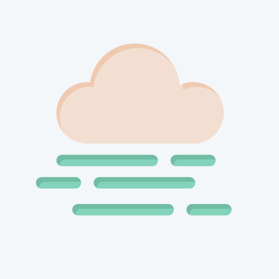 Icon Smog. related to Air symbol. flat style. simple design editable vector