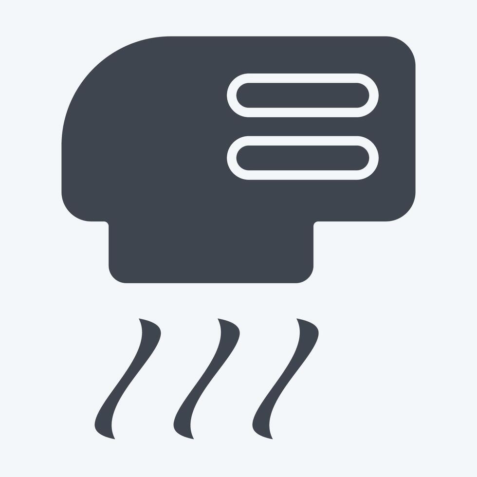Icon Hand Dryer. related to Air symbol. glyph style. simple design editable vector