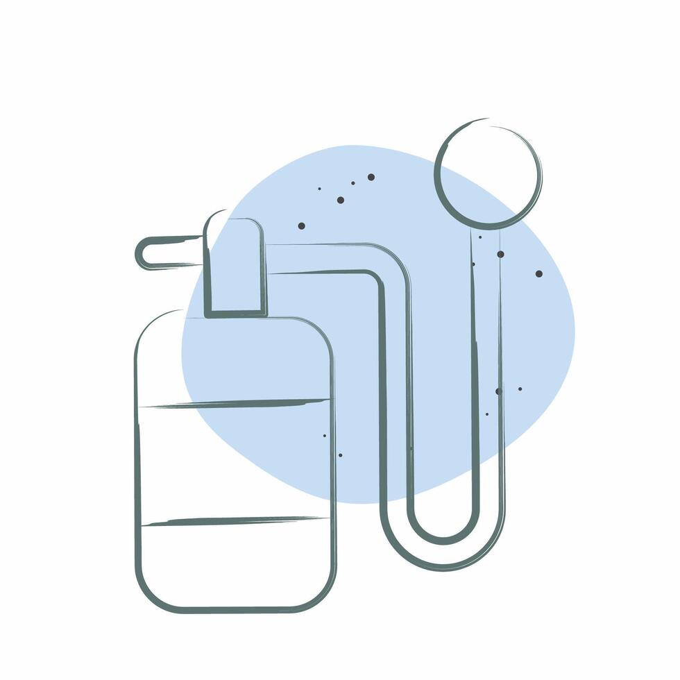 Icon Oxygen Bottle. related to Air symbol. Color Spot Style. simple design editable vector