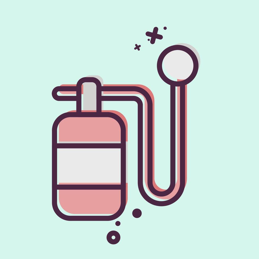 Icon Oxygen Bottle. related to Air symbol. MBE style. simple design editable vector