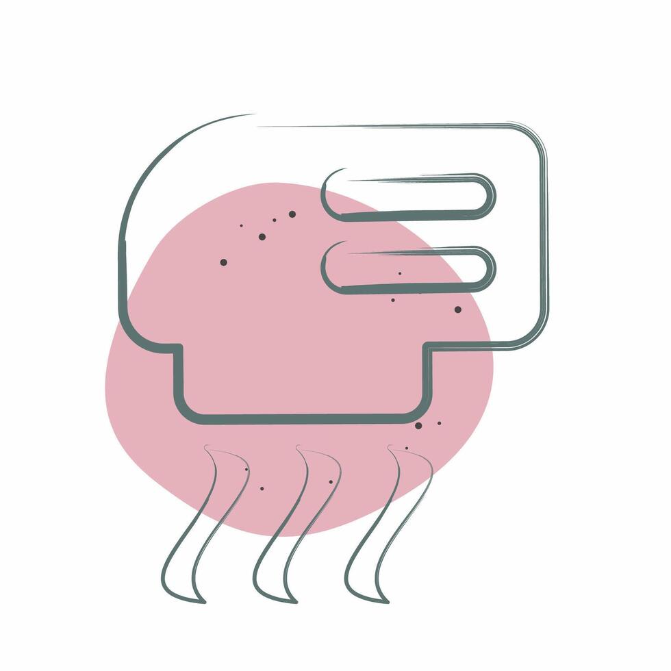 Icon Hand Dryer. related to Air symbol. Color Spot Style. simple design editable vector