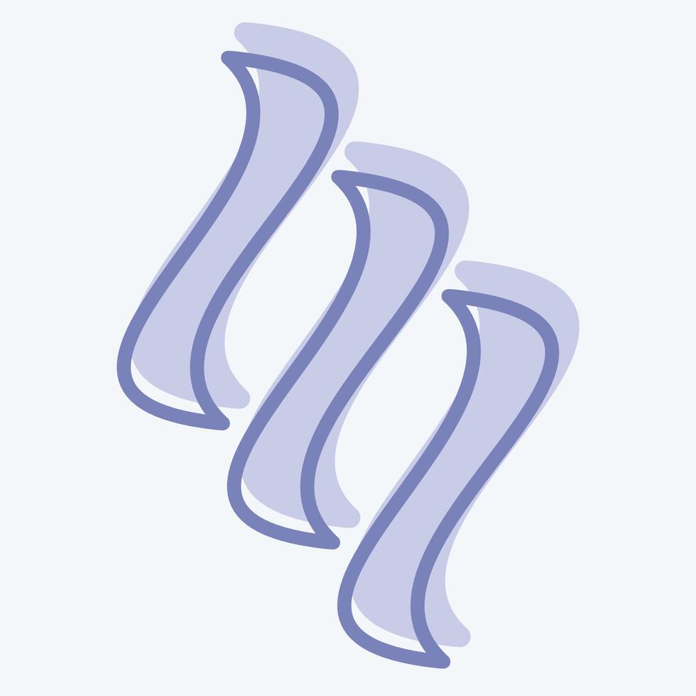 Icon Smoke. related to Air symbol. two tone style. simple design editable vector