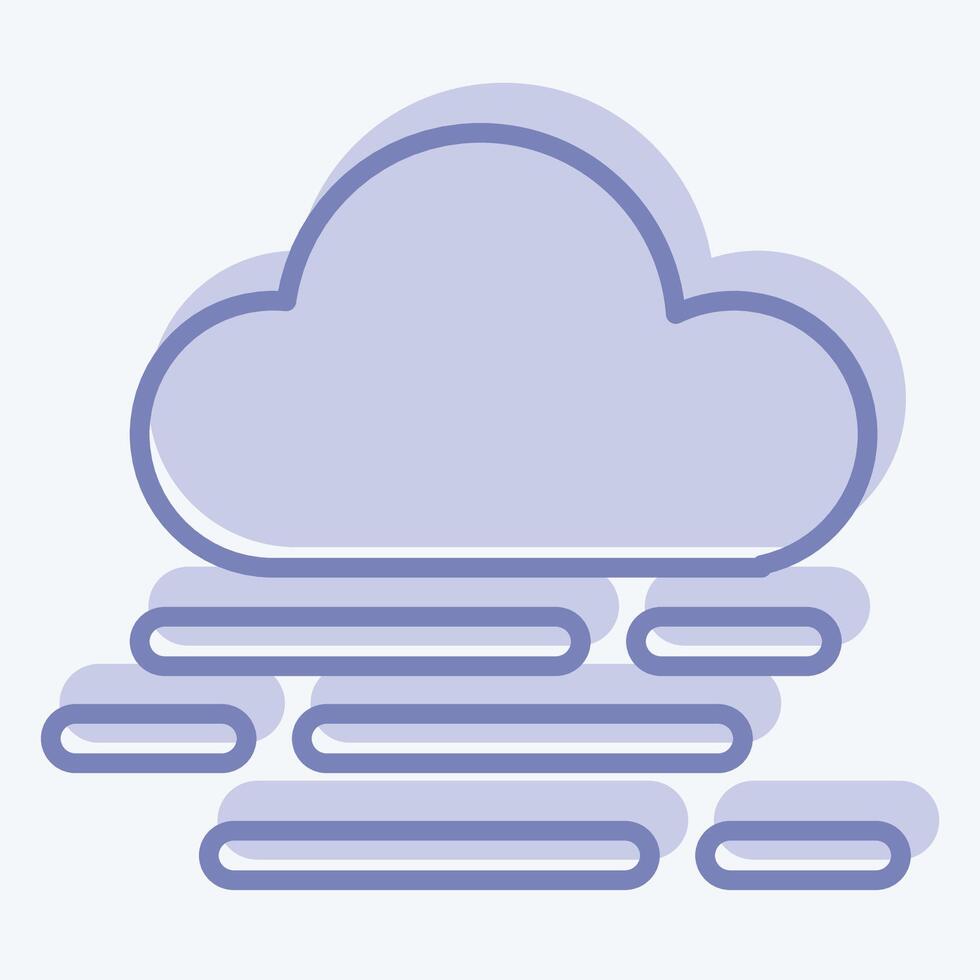 Icon Smog. related to Air symbol. two tone style. simple design editable vector