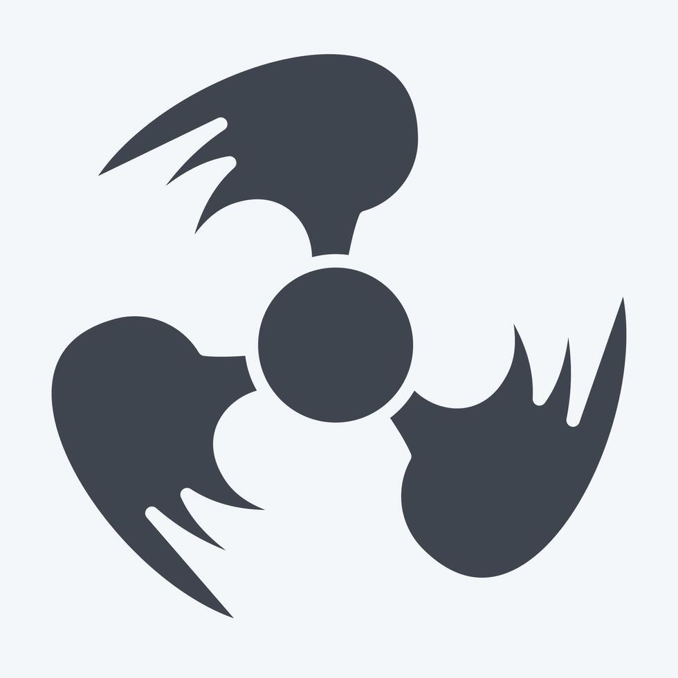 Icon Ventilation. related to Air symbol. glyph style. simple design editable vector