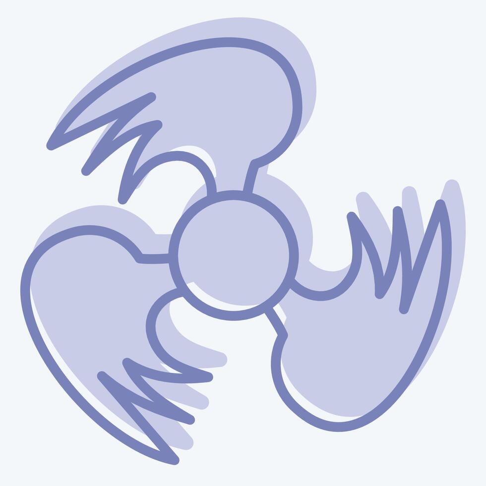 Icon Ventilation. related to Air symbol. two tone style. simple design editable vector