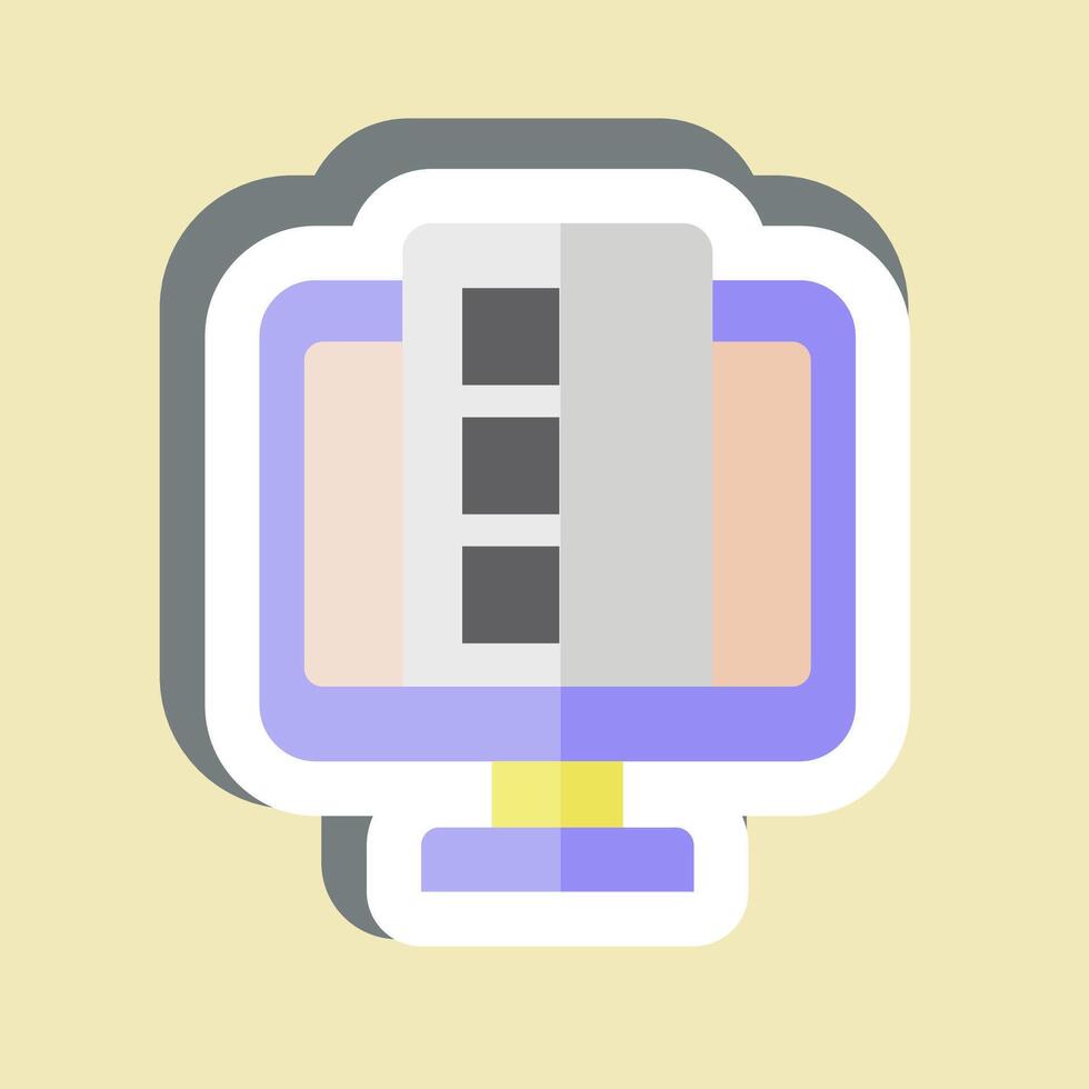 Sticker Online Services. related to Dropshipping symbol. design editable vector