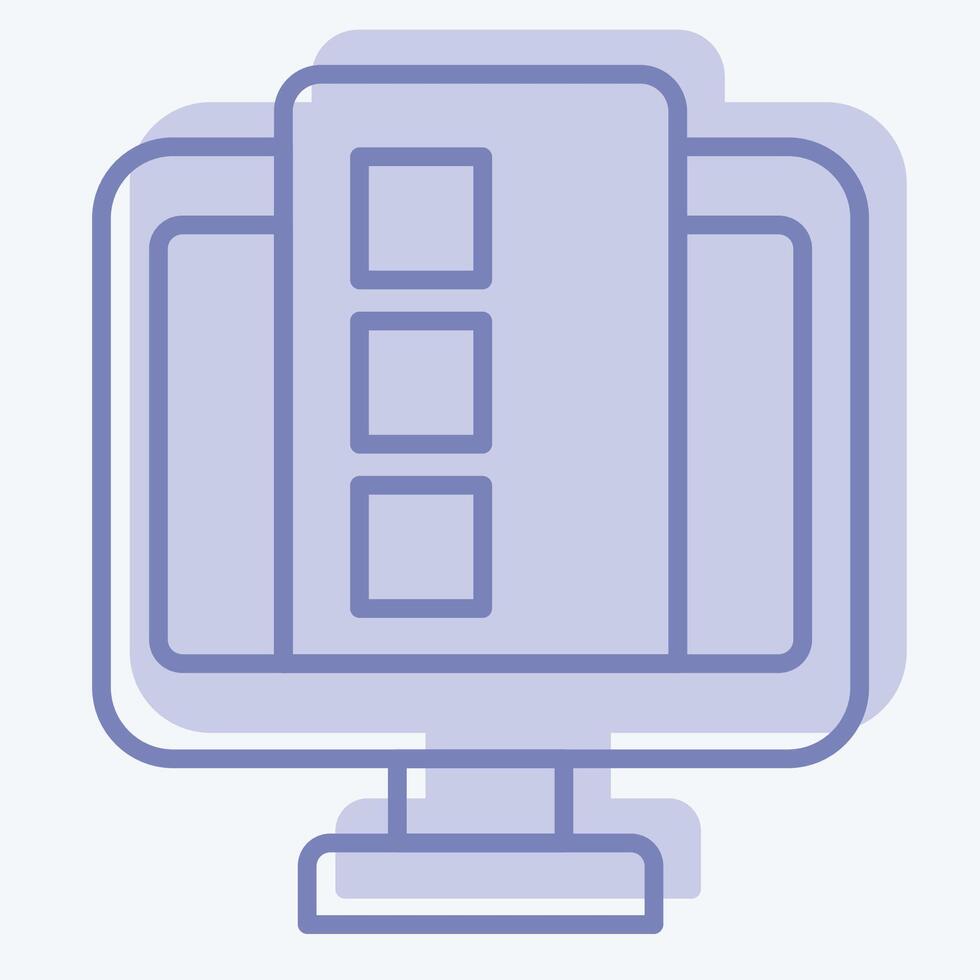 Icon Online Services. related to Dropshipping symbol. two tone style. design editable vector