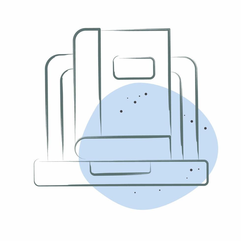 Icon Onlie Book Reading. related to Dropshipping symbol. Color Spot Style. design editable vector