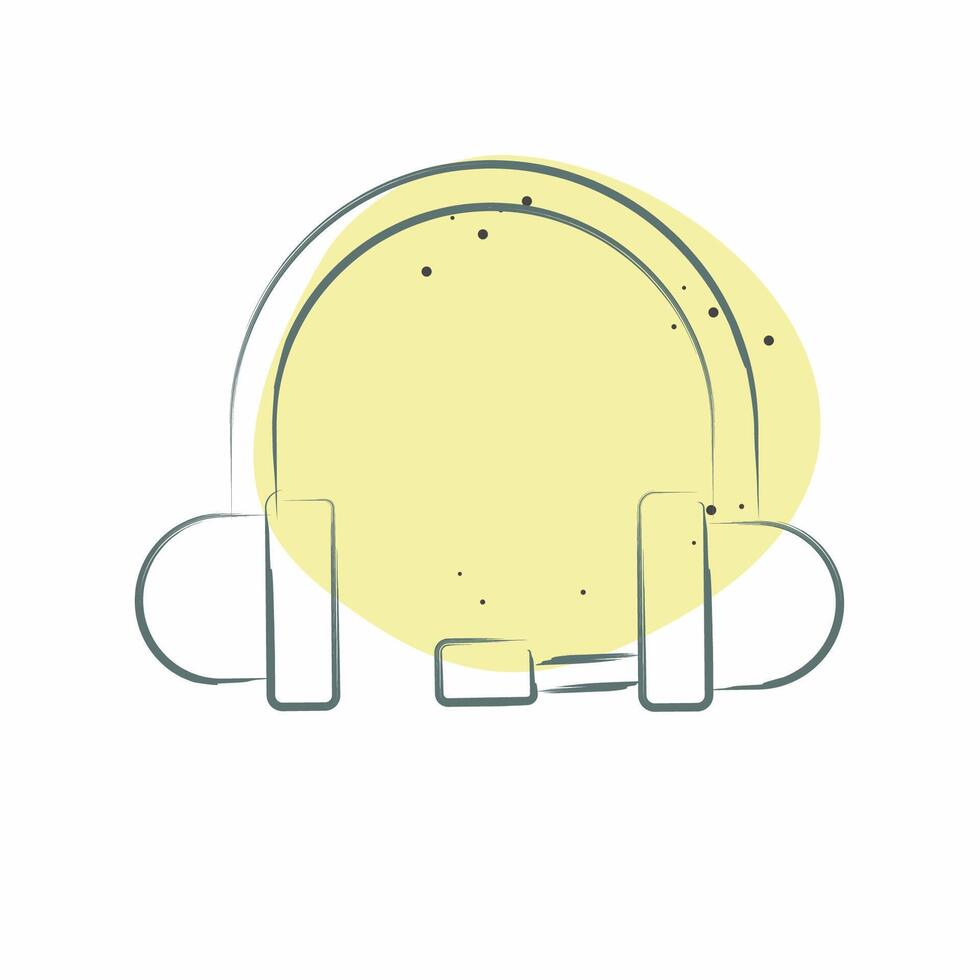 Icon Online Consulting. related to Dropshipping symbol. Color Spot Style. design editable vector