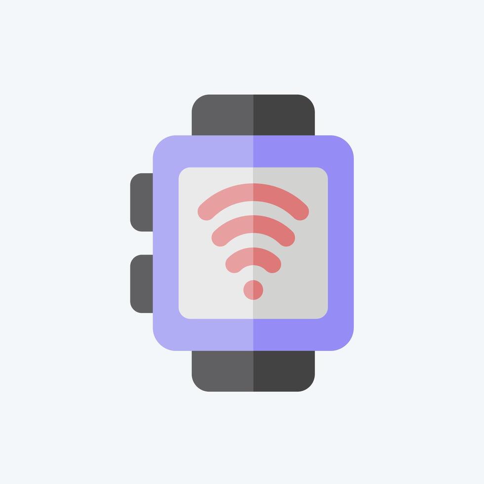 Icon Smart Watch. related to Dropshipping symbol. flat style. design editable vector