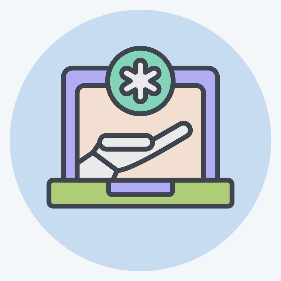 Icon Chat Bubbles. related to Dropshipping symbol. color mate style. design editable vector