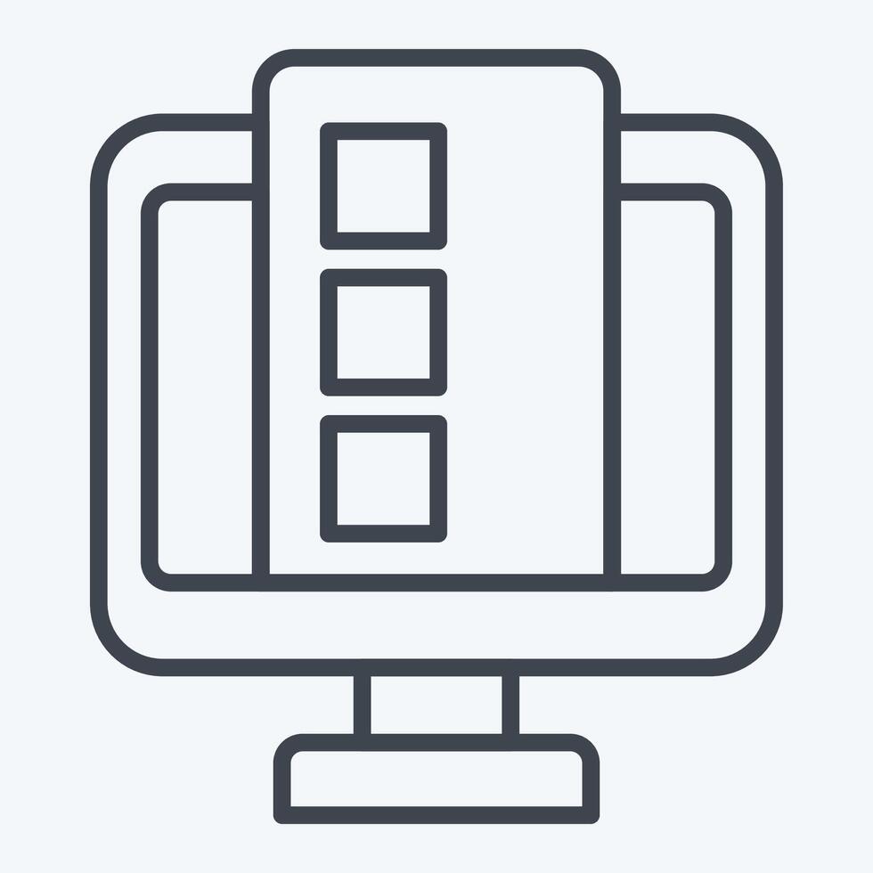 Icon Online Services. related to Dropshipping symbol. line style. design editable vector