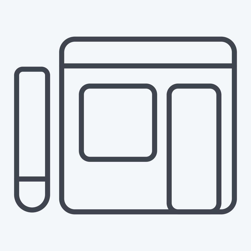 Icon Writing Blog. related to Dropshipping symbol. line style. design editable vector