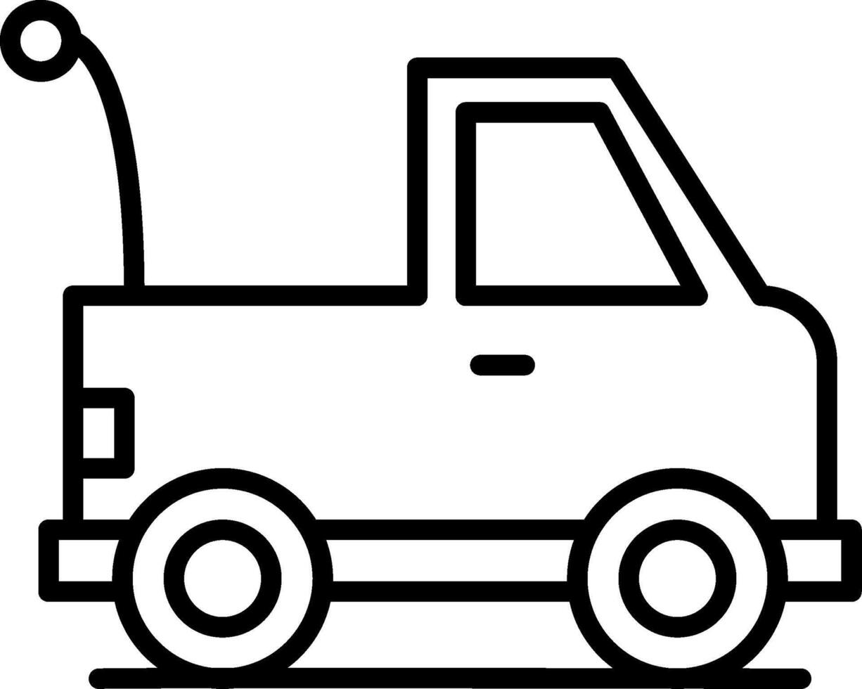 Toy Car Line Icon vector