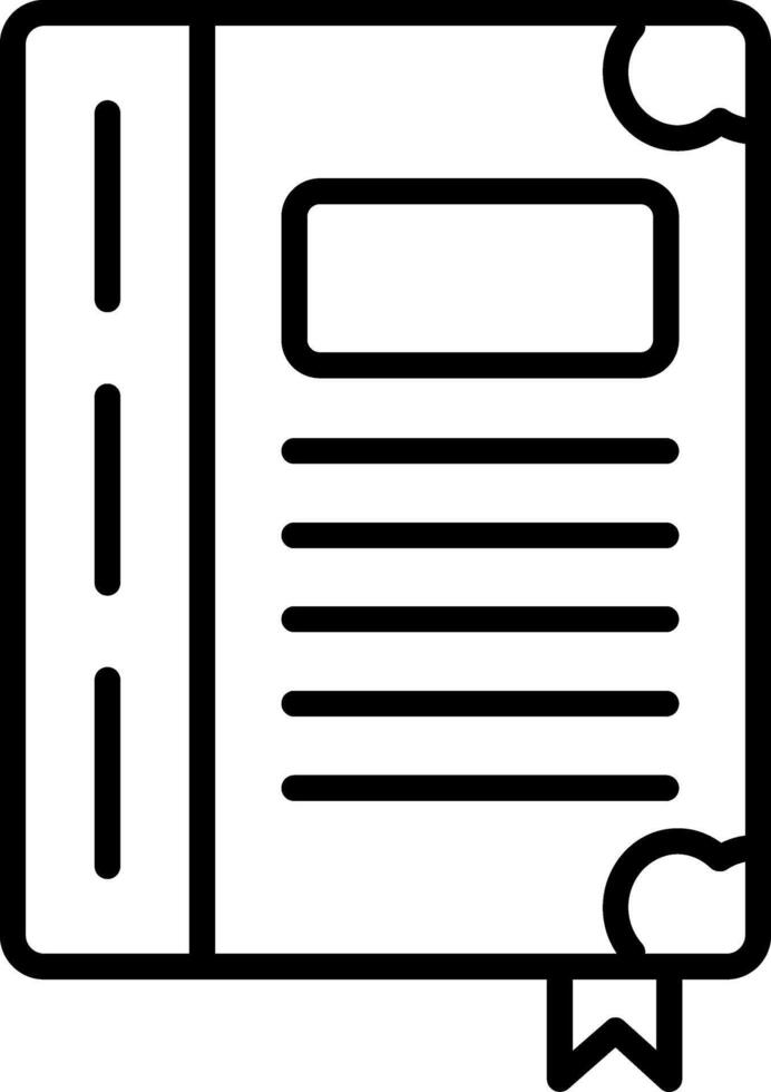 Book Line Icon vector