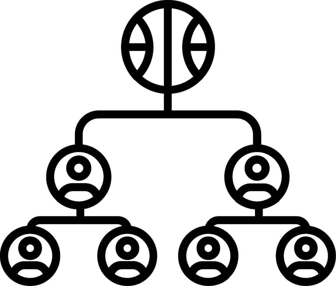Football Team Line Icon vector