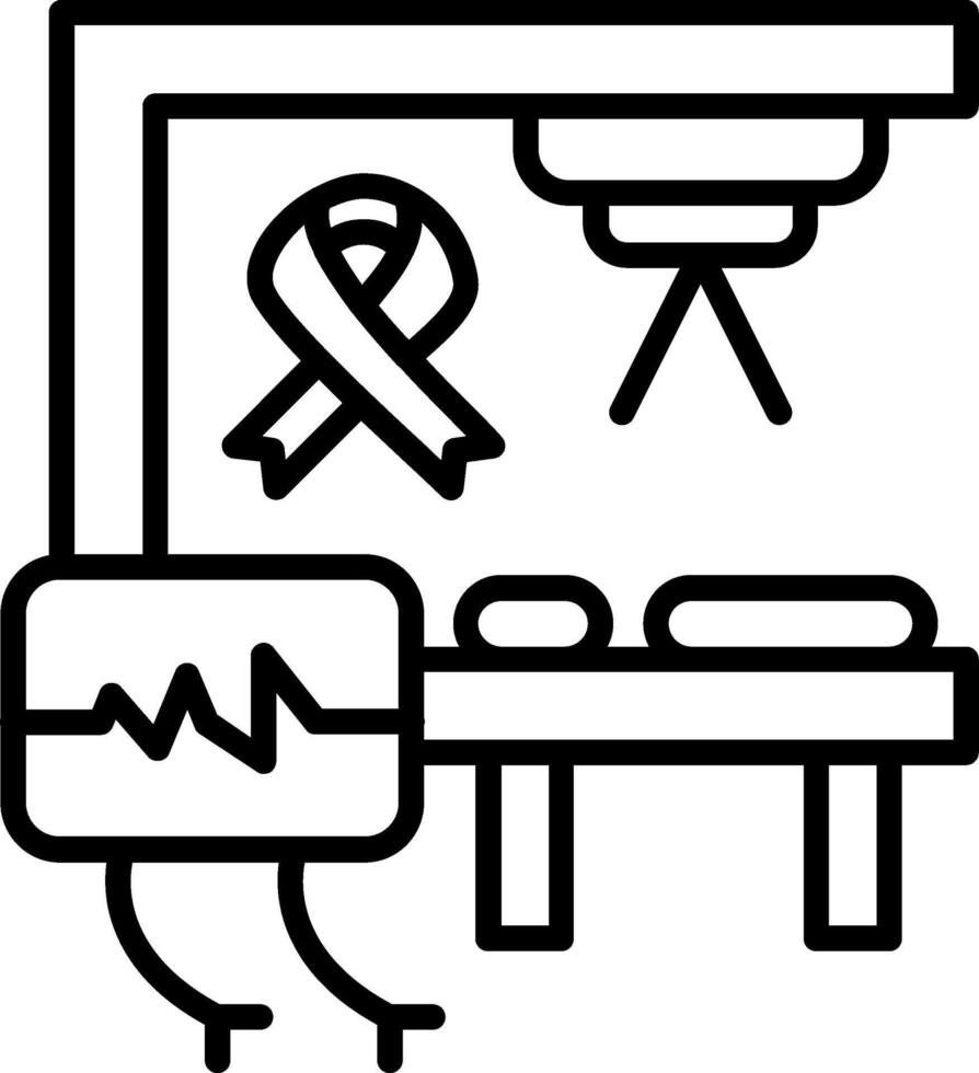 Oncology Line Icon vector