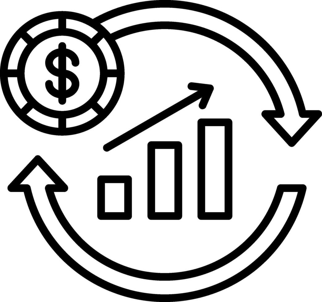 Macroeconomics Line Icon vector