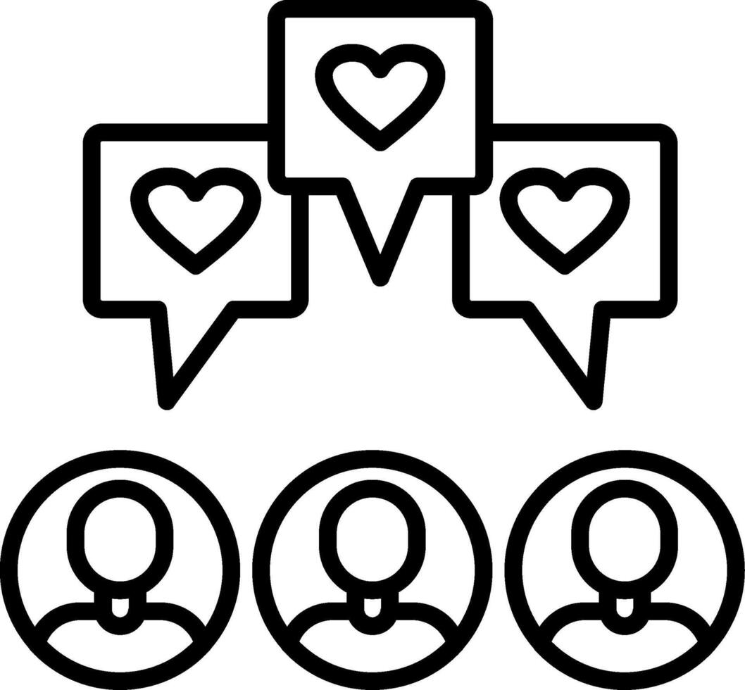 Engagement Engagement Line Icon vector