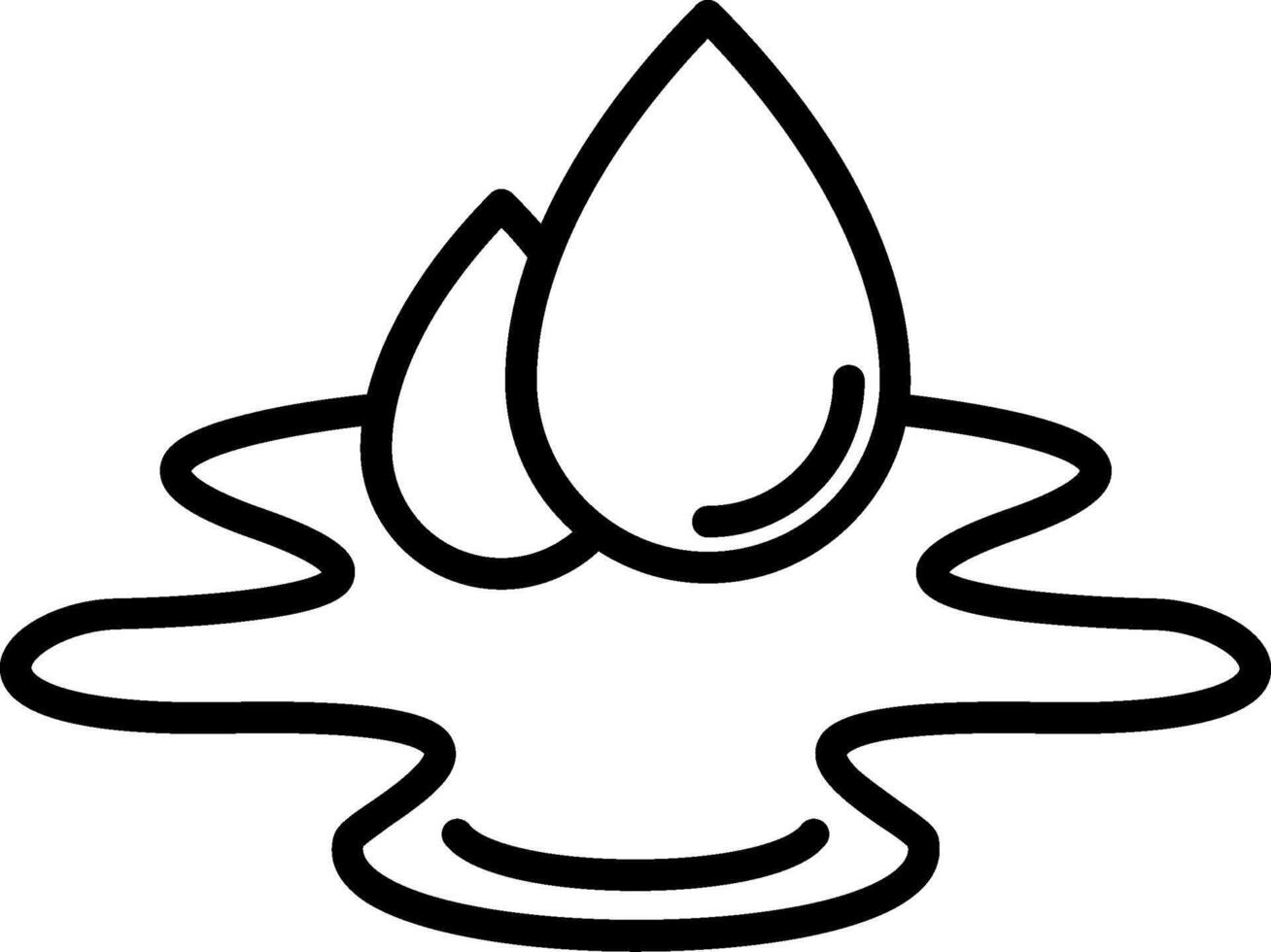Water Line Icon vector